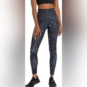 Champion Fitted Black Paint Splatter Leggings